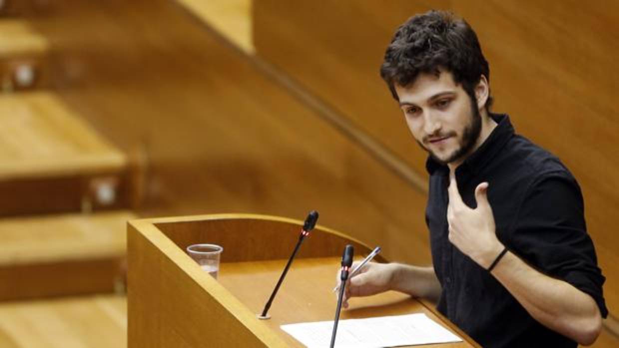 Imagen del secretario general de Podemos en la Comunidad Valenciana, Antonio Estañ