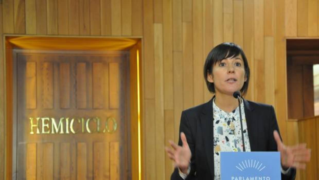 Ana Pontón valora en el hemiciclo el discurso de Alberto Núñez Feijóo