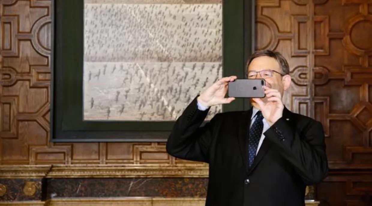 Imagen de Ximo Puig tomada este miércoles en el Palau de la Generalitat