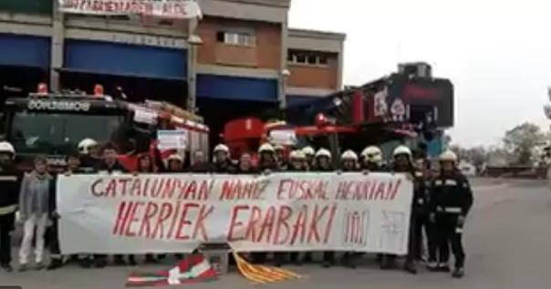 El PP denuncia un vídeo de los bomberos de Vitoria en apoyo al referéndum catalán