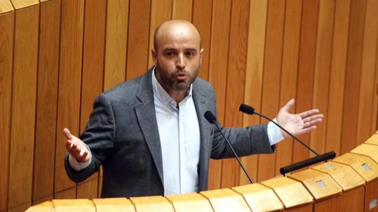 El portavoz de En Marea, Luís Villares, en el Parlamento