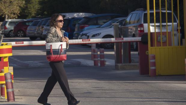 Noelia de Mingo, a su salida del centro de Fontcalent el pasado 4 de octubre