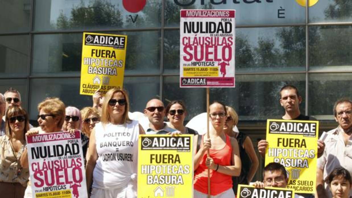 Protesta por las cláusulas suelo