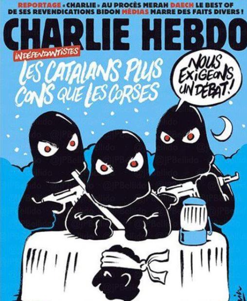 «Charlie Hebdo» arremete contra los «tontos» independentistas catalanes