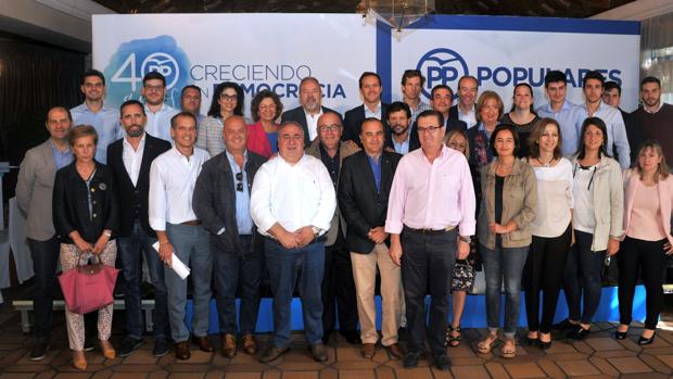 Velasco, Jiménez, Gamarra, Romera y Sanz, al frente de las Juntas del PP