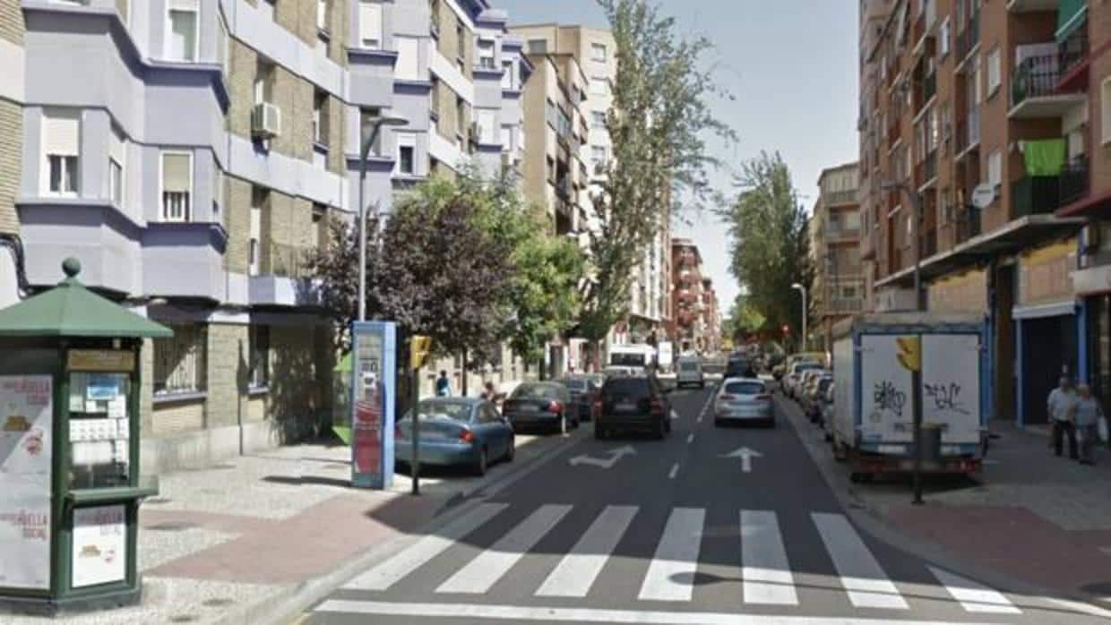 Imagen de archivo de la calle Salvador Minguijón de Zaragoza, donde se ha producido la agresión