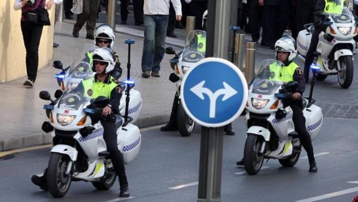 Policías locales en Benidorm