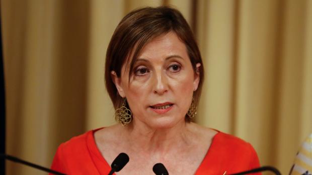 Forcadell acusa al Gobierno de dar un «golpe de Estado de facto» y asegura que no darán «un paso atrás»