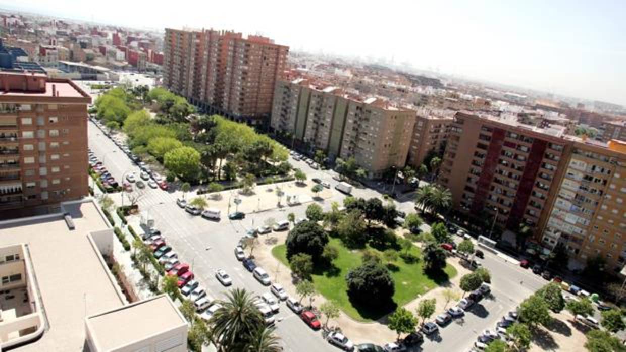 Imagen de archivo de la avenida Blasco Ibáñez de Valencia