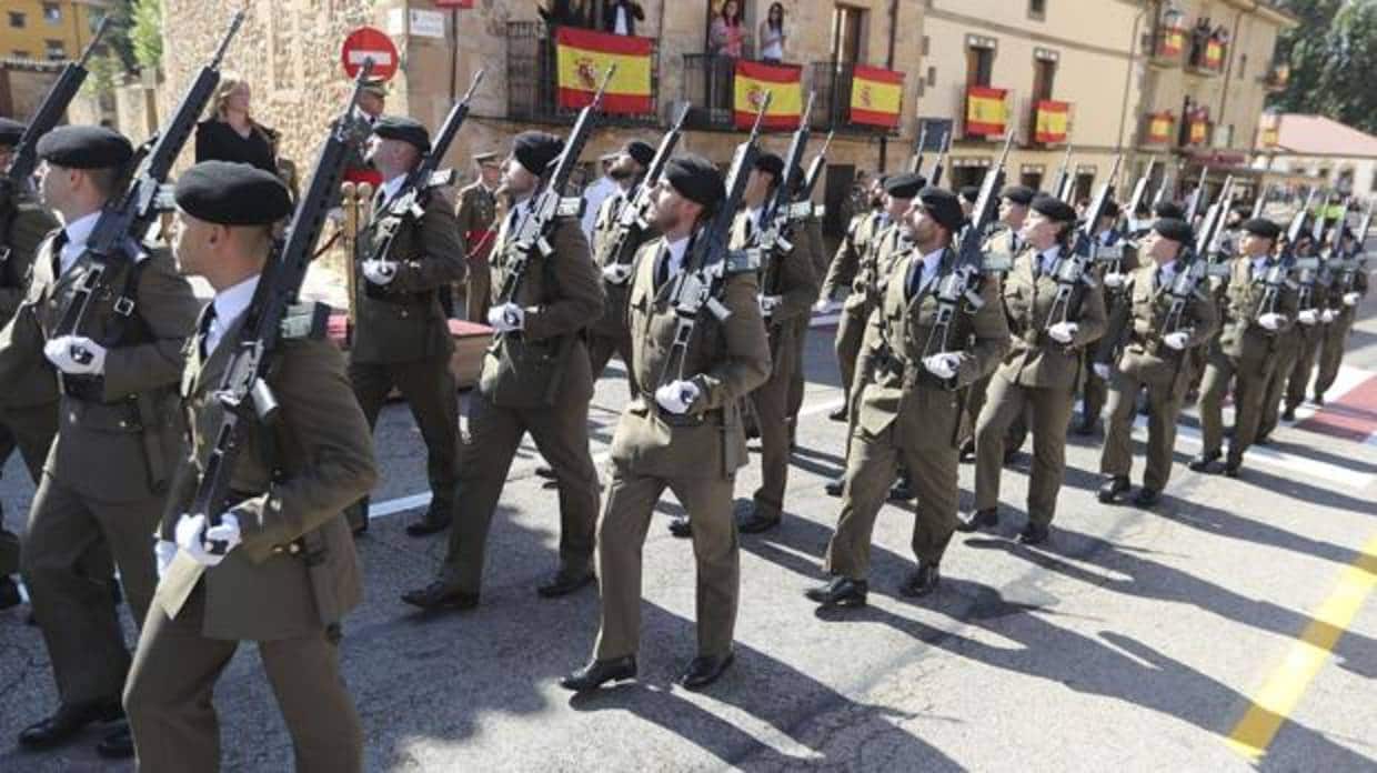 El Ejercito Español, celebrando la gesta de Numancia con motivo del 2150 aniversario, en septiembre
