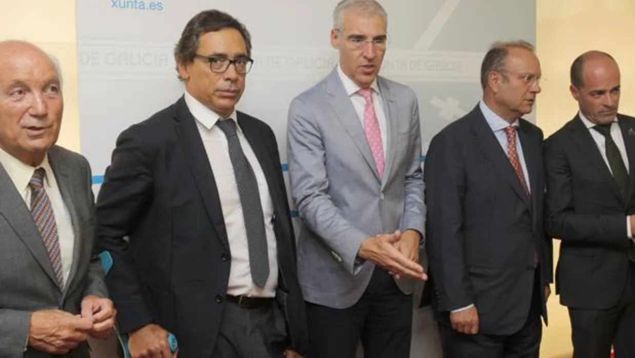 El presidente de la Confederación de Empresarios de Galicia (CEG), Antón Arias, durante una reunión pasada