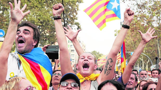 Una bandera quedó atrás