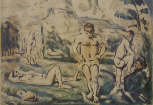 Los grandes bañistas (Paul Cézanne)