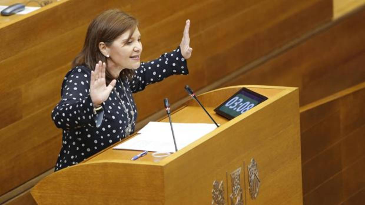 Imagen de Isabel Bonig tomada en las Cortes Valencianas