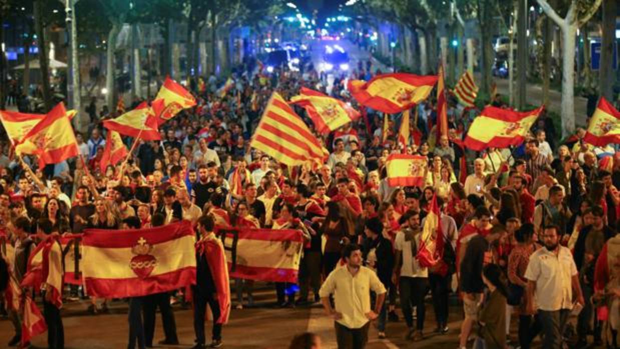 La manifestación ha recorrido la Diagonal de Barcelona