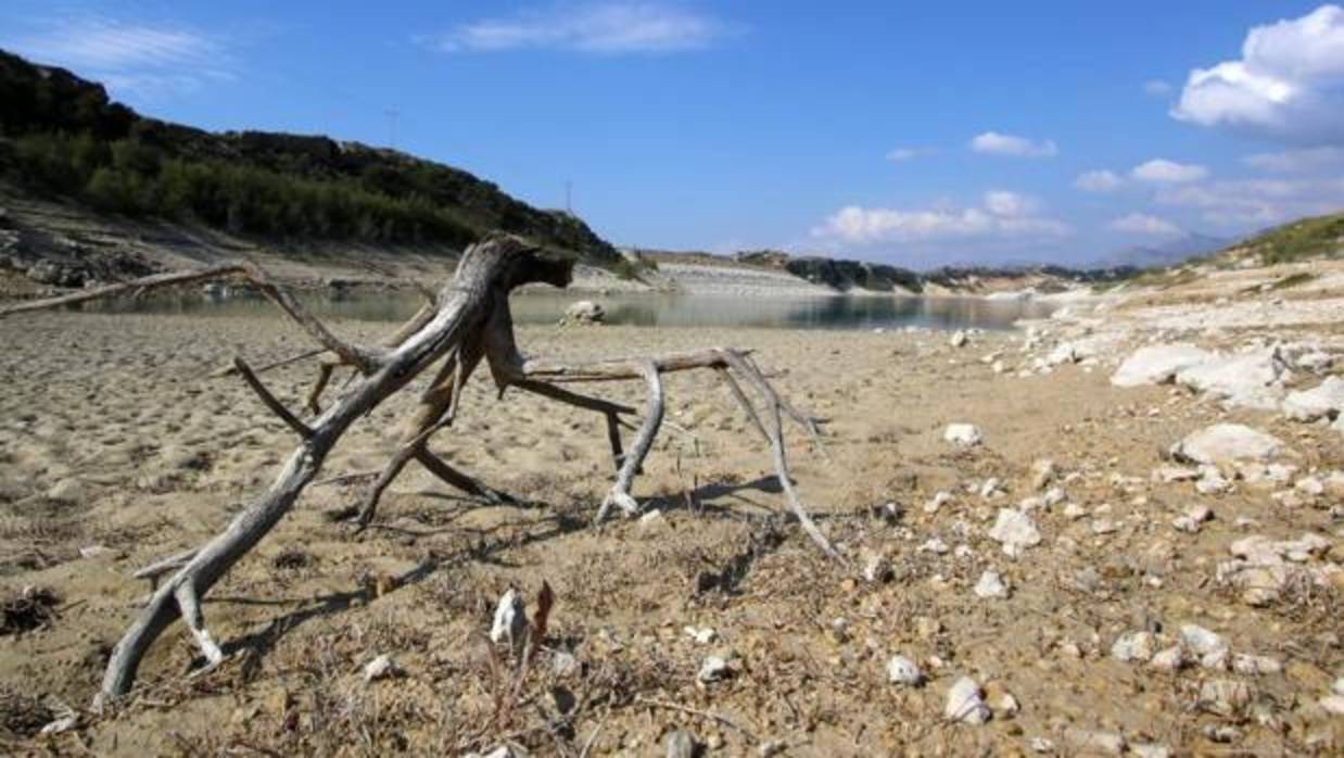 Embalse de La Pedrera en Crevillente (Alicante), receptor de agua del trasvase Tajo-Segura