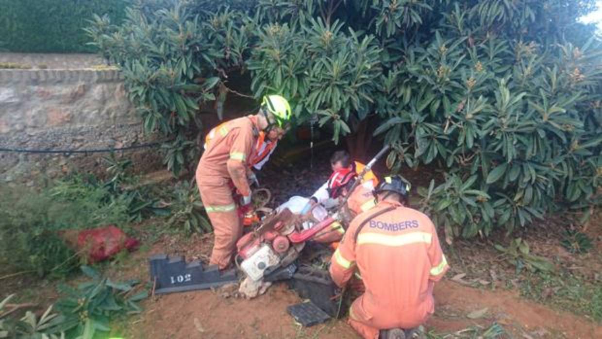 Imagen de la maniobra de rescate