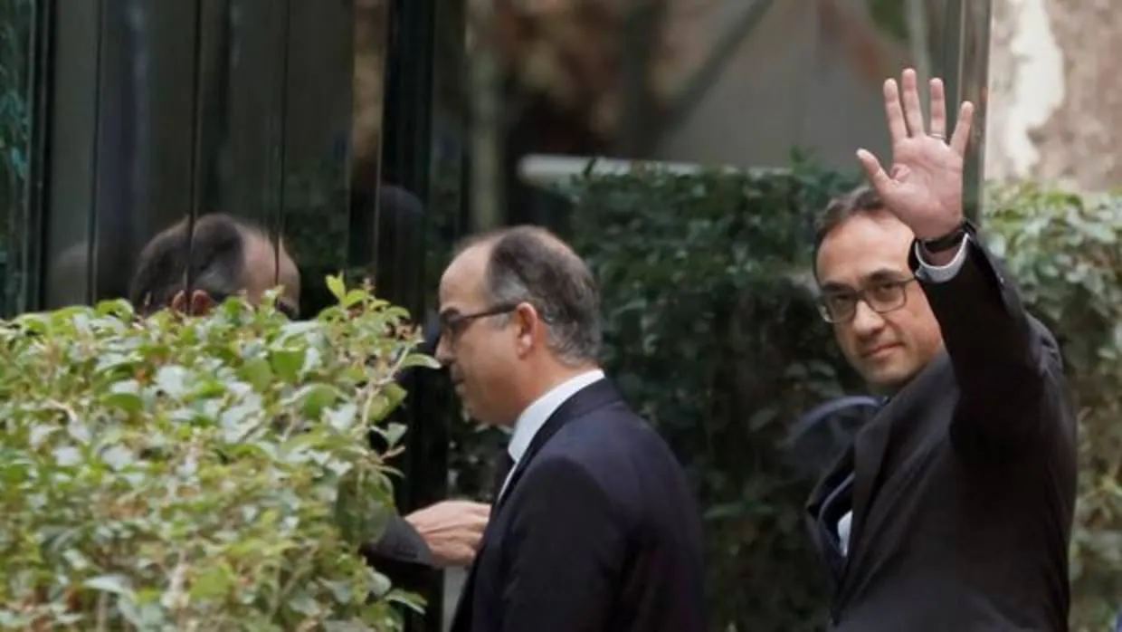 Jordi Turull y Josep Rull, a su llegada a la Audiencia Nacional