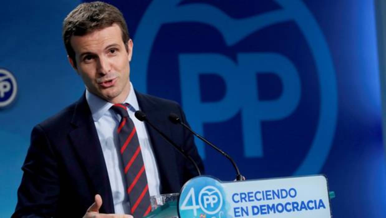 Pablo Casado, portavoz del PP