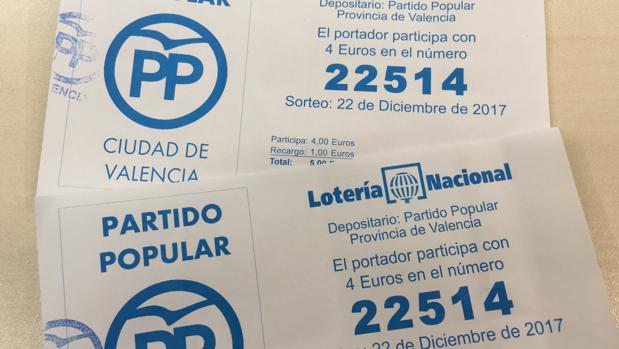 El PP jugará el mismo número de Lotería de Navidad que el de la cuenta investigada en el caso Taula