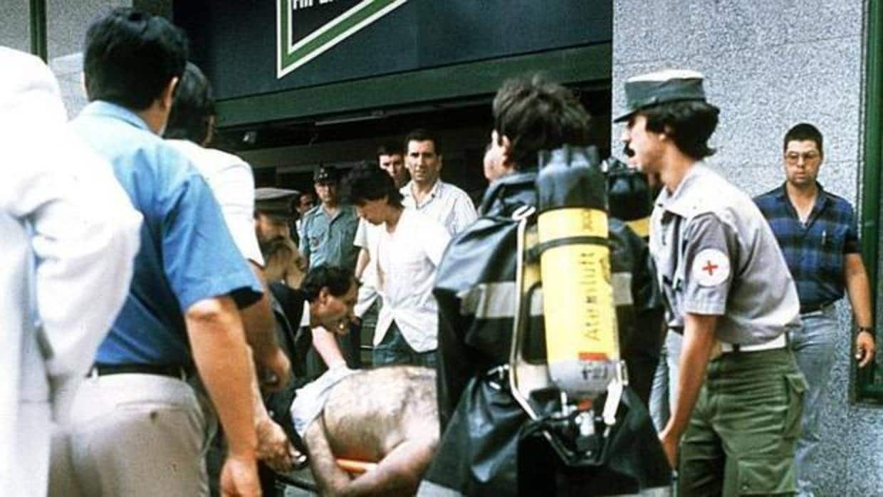 Imangen del atentado de ETA en un Hipercor de Barcelona en 1987