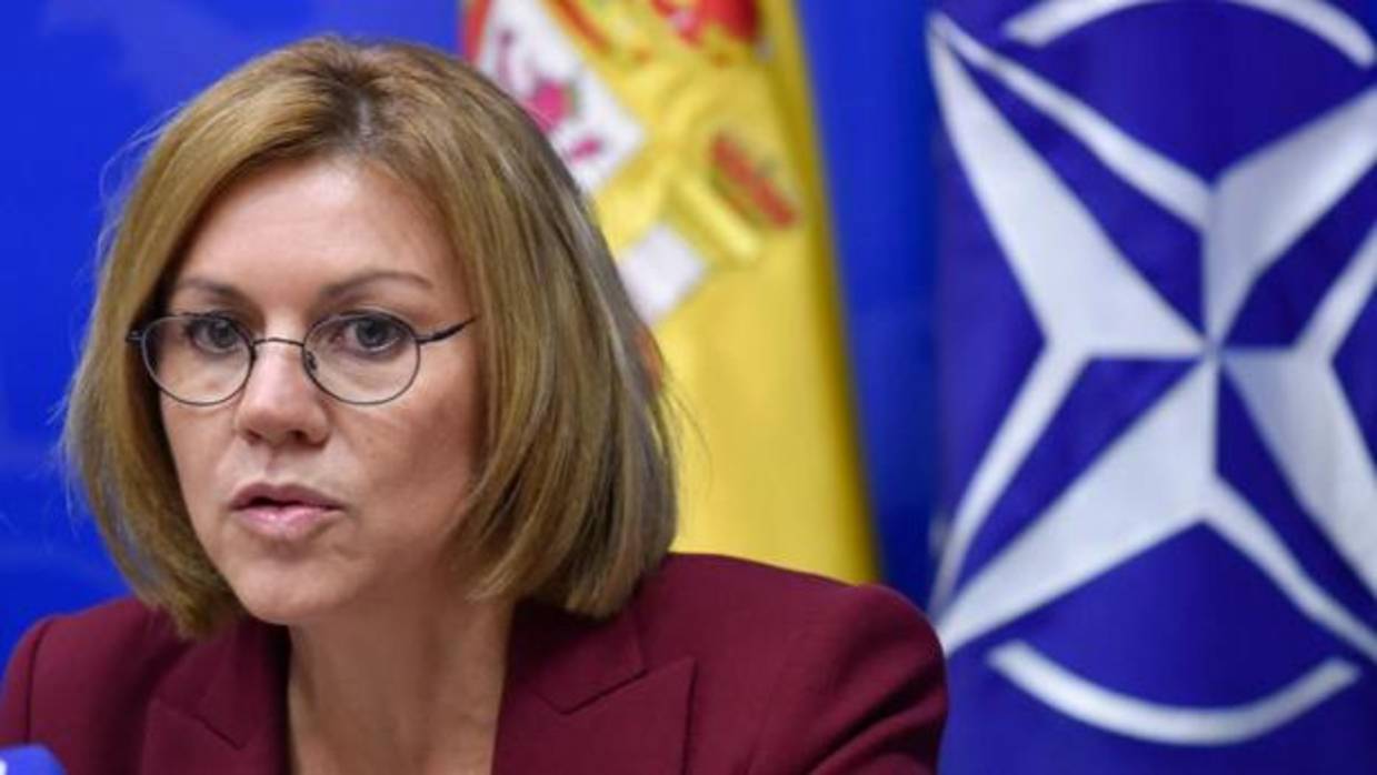 La ministra de Defensa junto a sus homólogas italiana y alemana