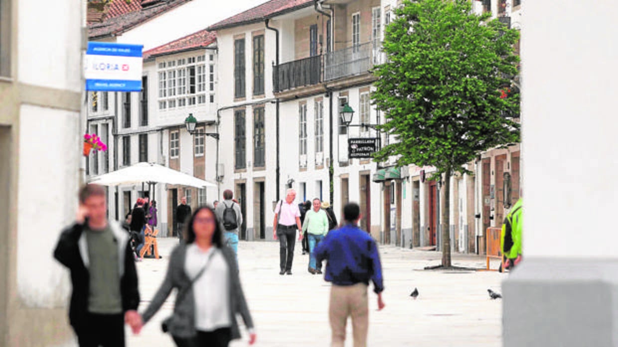 Zona rehabilitada en el casco histórico de Santiago de Compostela