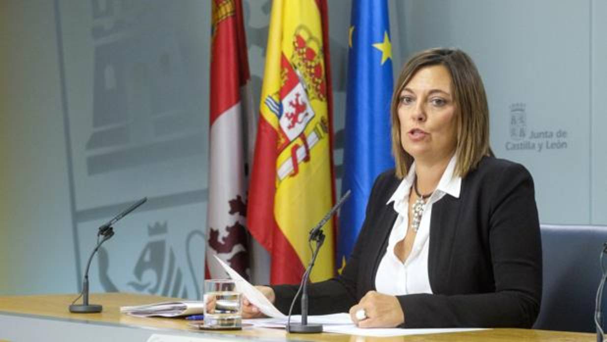 La portavoz de la Junta de Castilla y León, en la rueda de prensa posterior al Consejo de Gobierno