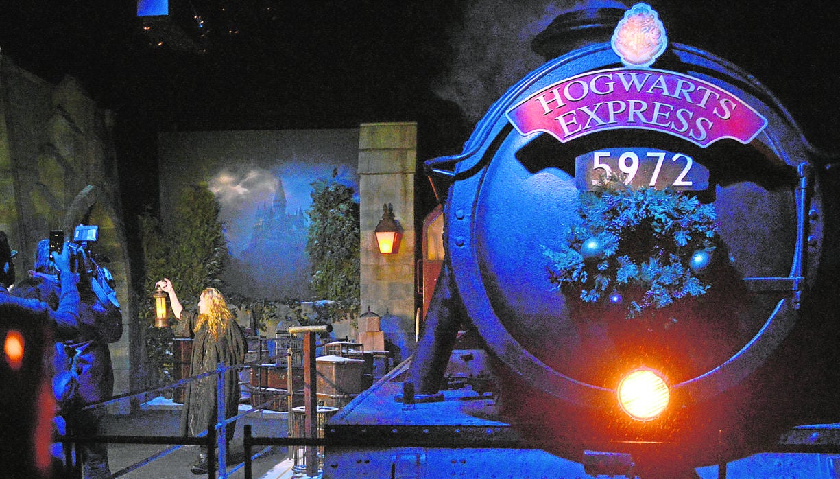 Imagen del expreso de Hogwarts en Harry Potter: The Exhibition