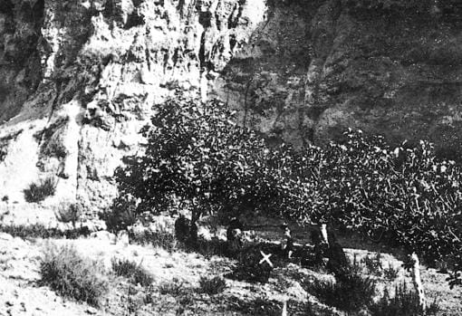 Vista del barranco de Jalbo donde fue llevado el cuerpo del niño