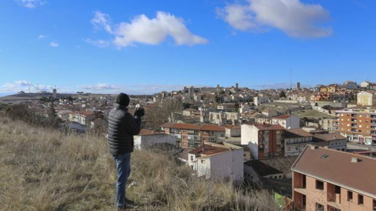 Vista panorámica de Cuéllar, que este lunes ha vuelto a registrar las temperaturas más frías de España