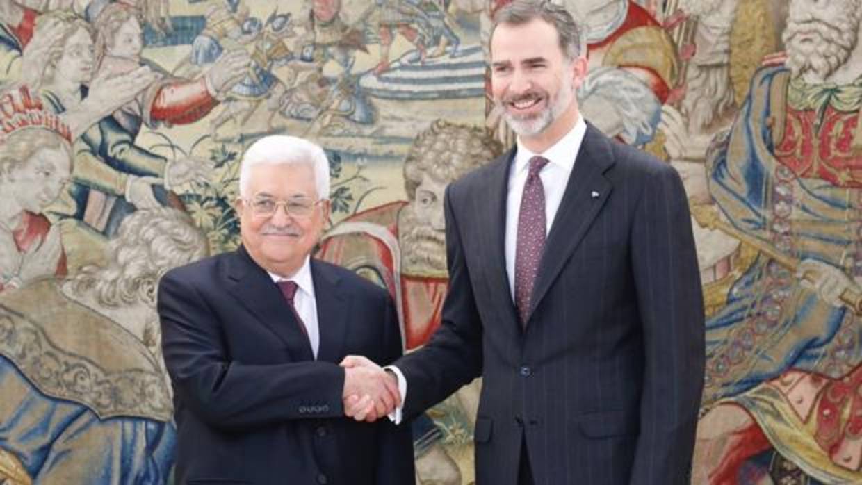 El Rey recibe a Mahmud Abbas, presidente de Palestina