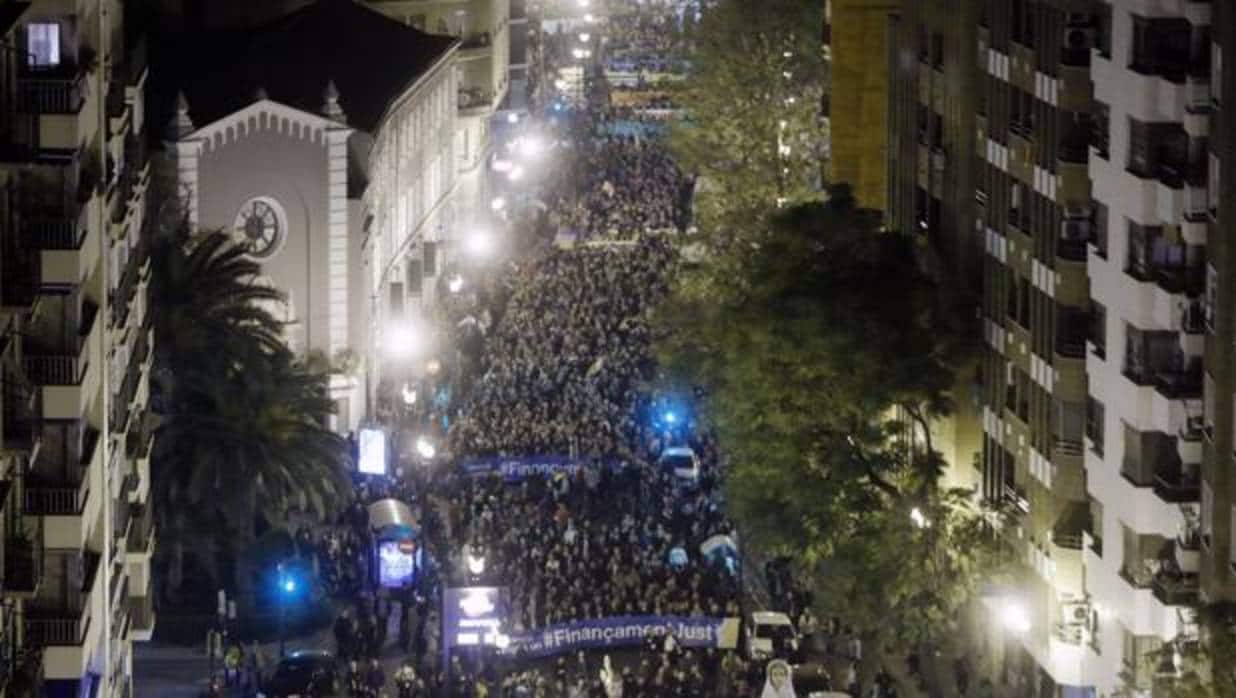 Imagen de la manifestación celebrada el pasado sábado en Valencia
