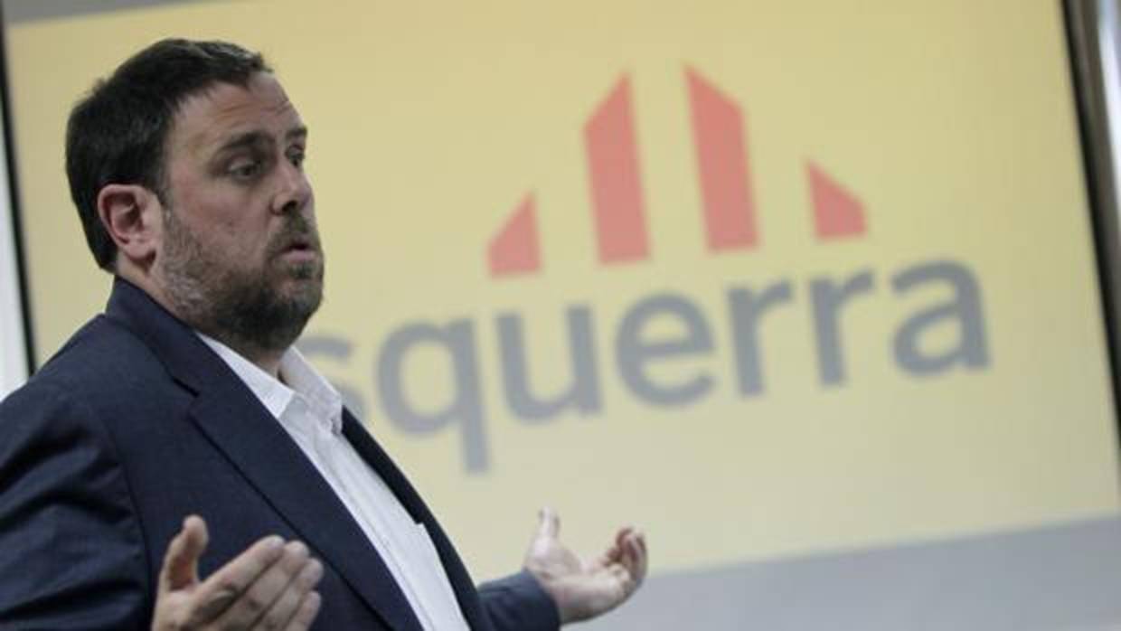 Oriol Junqueras, durante una conferencia