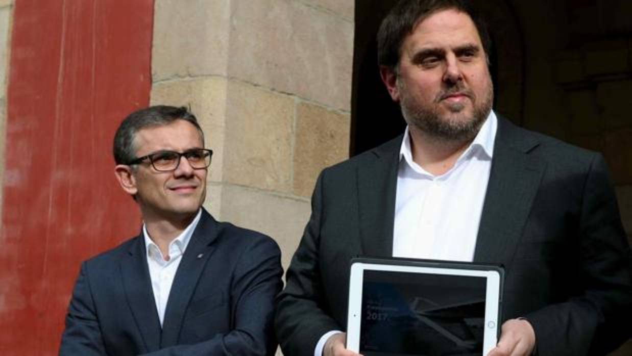 Josep Maria Jové, juntoa Junqueras en una imagen de archivo