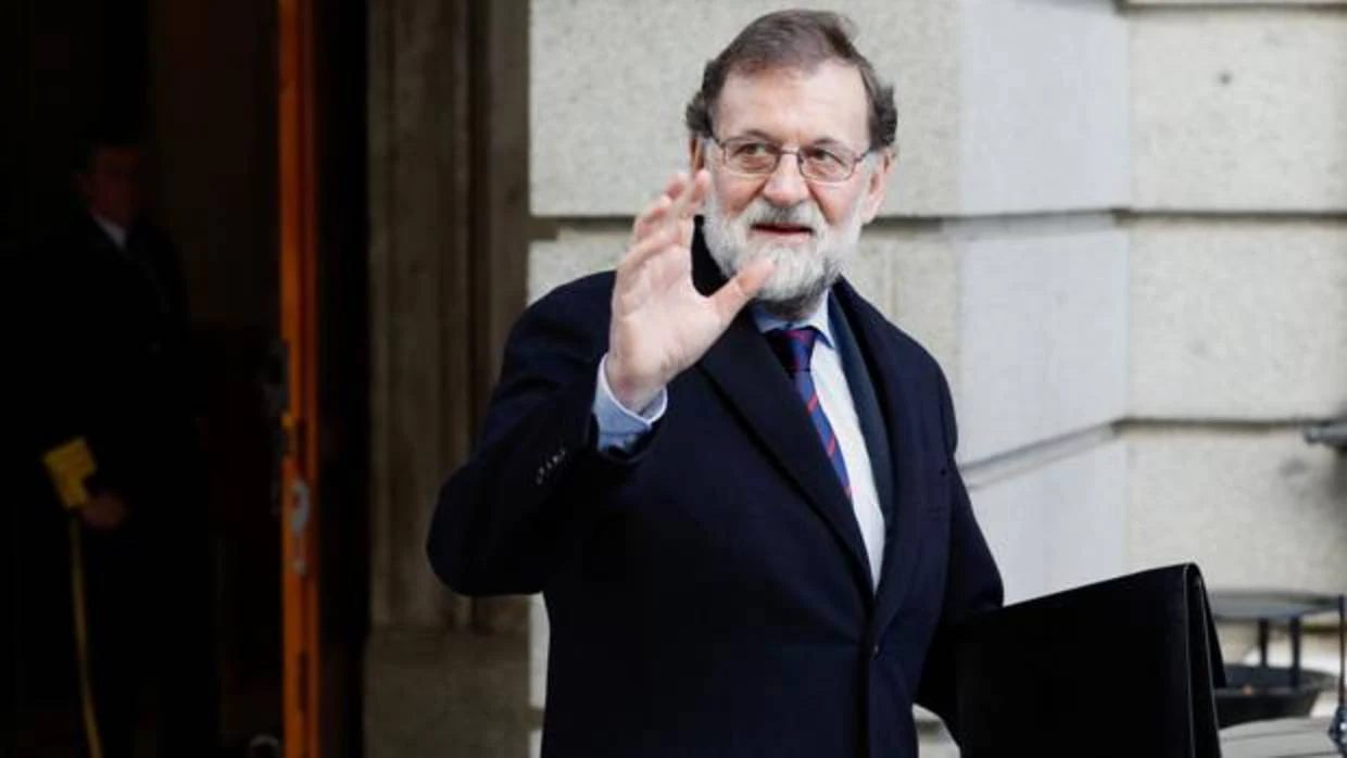 Mariano Rajoy, ayer, en el Congreso de los Diputados