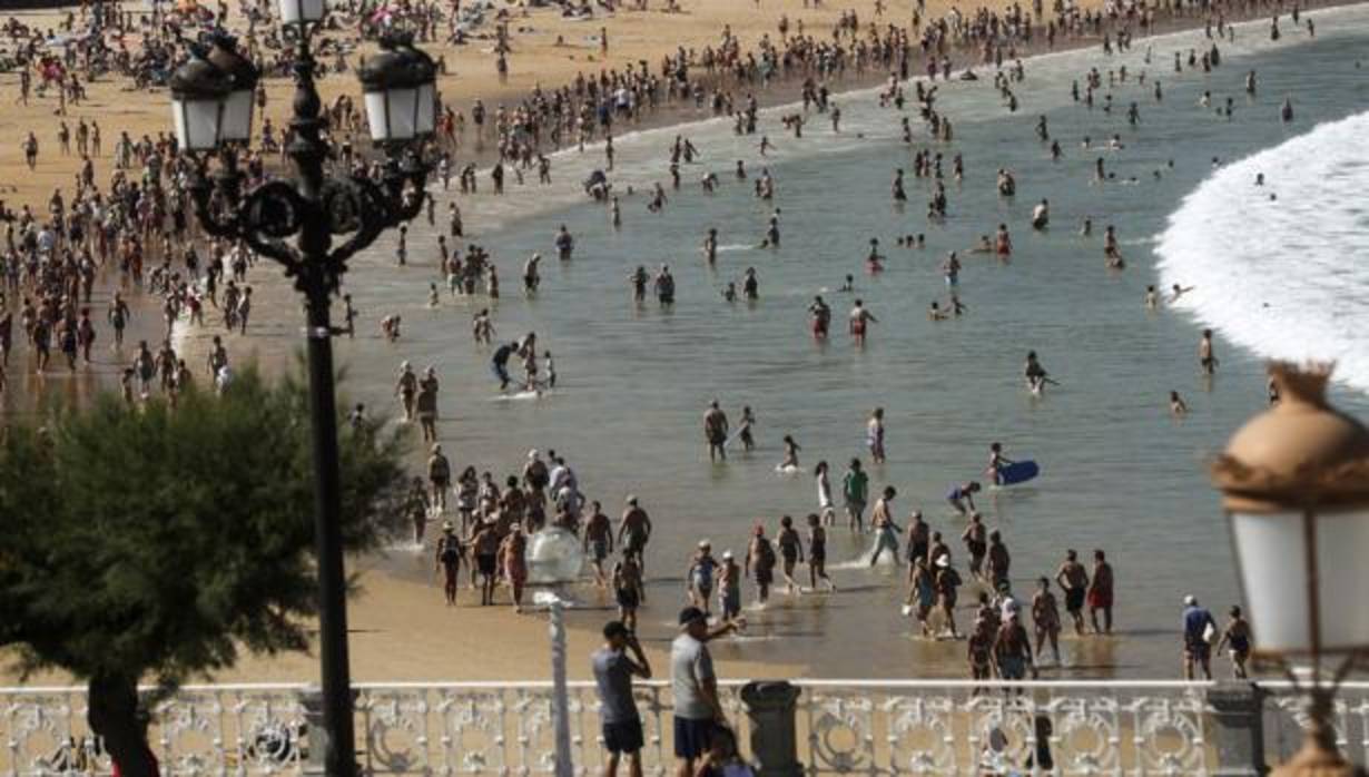 Playa de la Concha, en Guipúzcoa