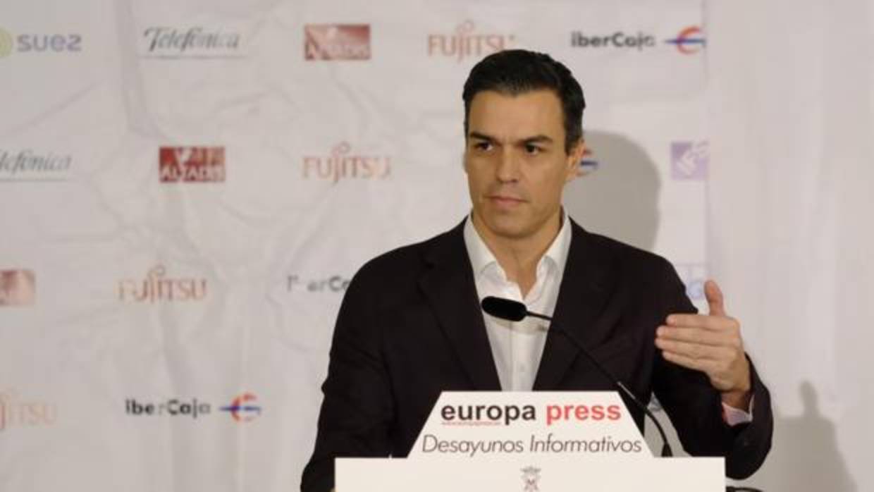 Pedro Sánchez, esta mañana en Madrid