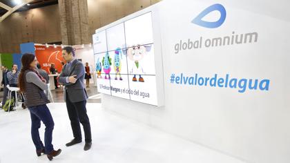 Estand de Global Omnium en las ferias de medio ambiente en Feria Valencia