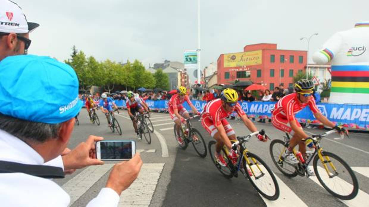 Prueba del Mundial de Ponferrada, en una imagen de archivo