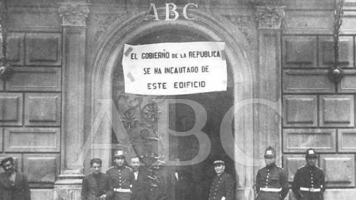Incautación del edificio de ABC en mayo de 1931