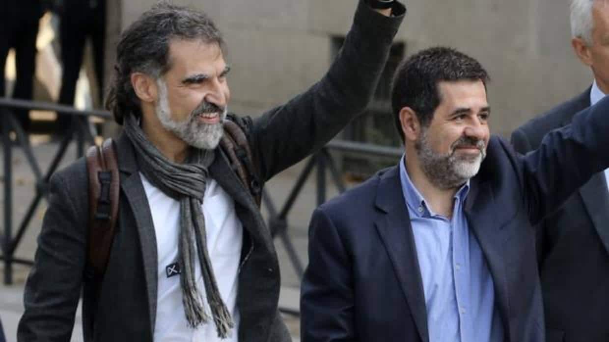 Jordi Cuixart y Jordi Sànchez acuden a declarar a la Audiencia Nacional, el pasado 16 de octubre