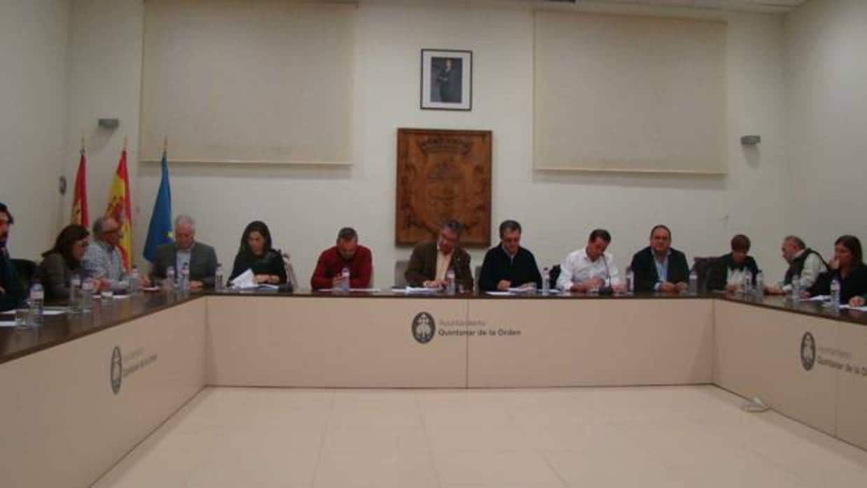Imagen del último pleno del Ayuntamiento de Quintanar de la Orden