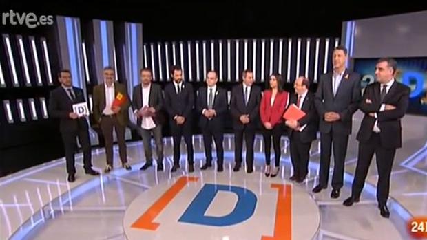 Primer debate en televisión de los candidatos a las elecciones autonómicas catalanas del 21-D