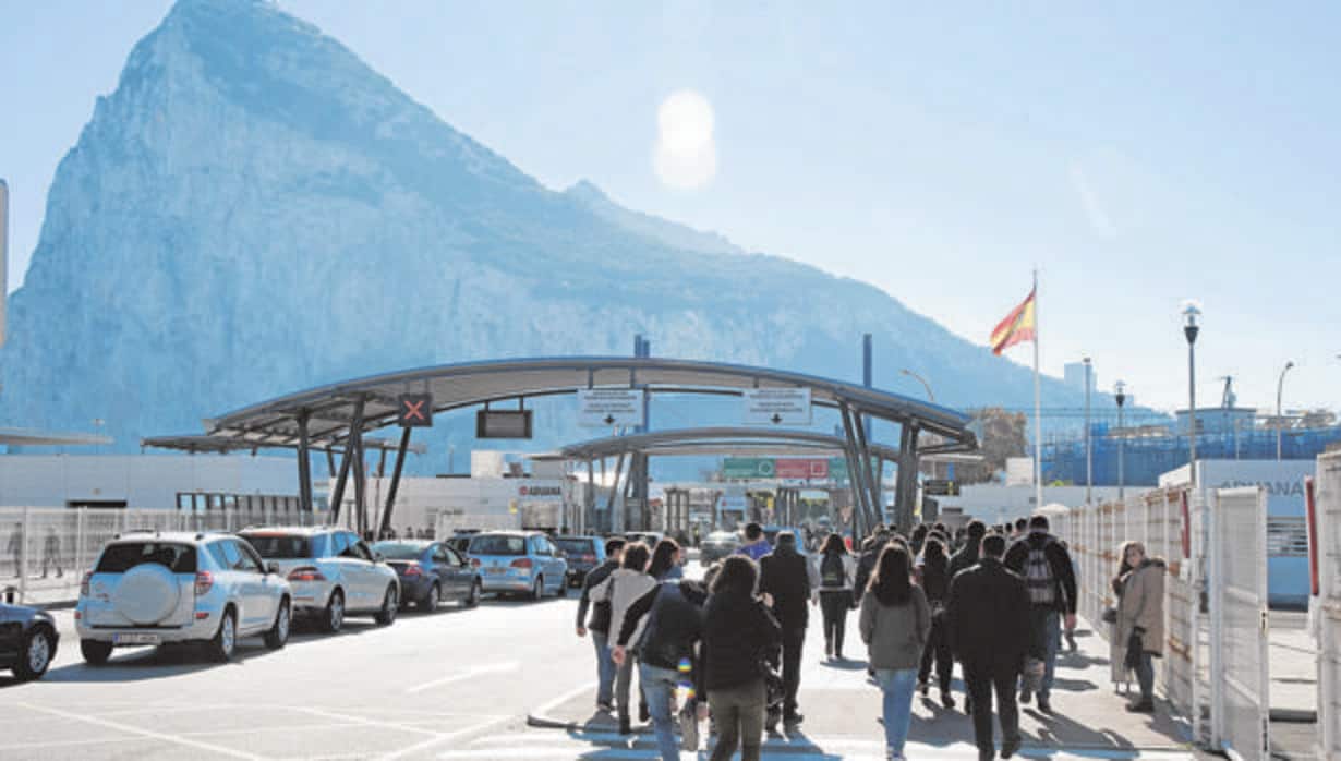 Aduana de entrada a Gibraltar desde La Línea