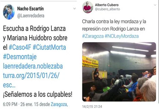 El antisistema detenido en Zaragoza por homicidio fue arropado por la órbita de Podemos e IU