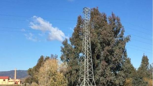 Un policía fuera de servicio evita que un hombre de 72 años se cuelgue de una torre de alta tensión