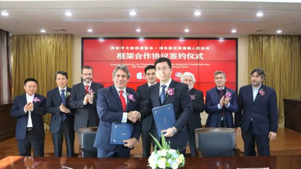 Firma del Convenio entre la Fundación Gabarrón y el Gobierno de Zhoupu