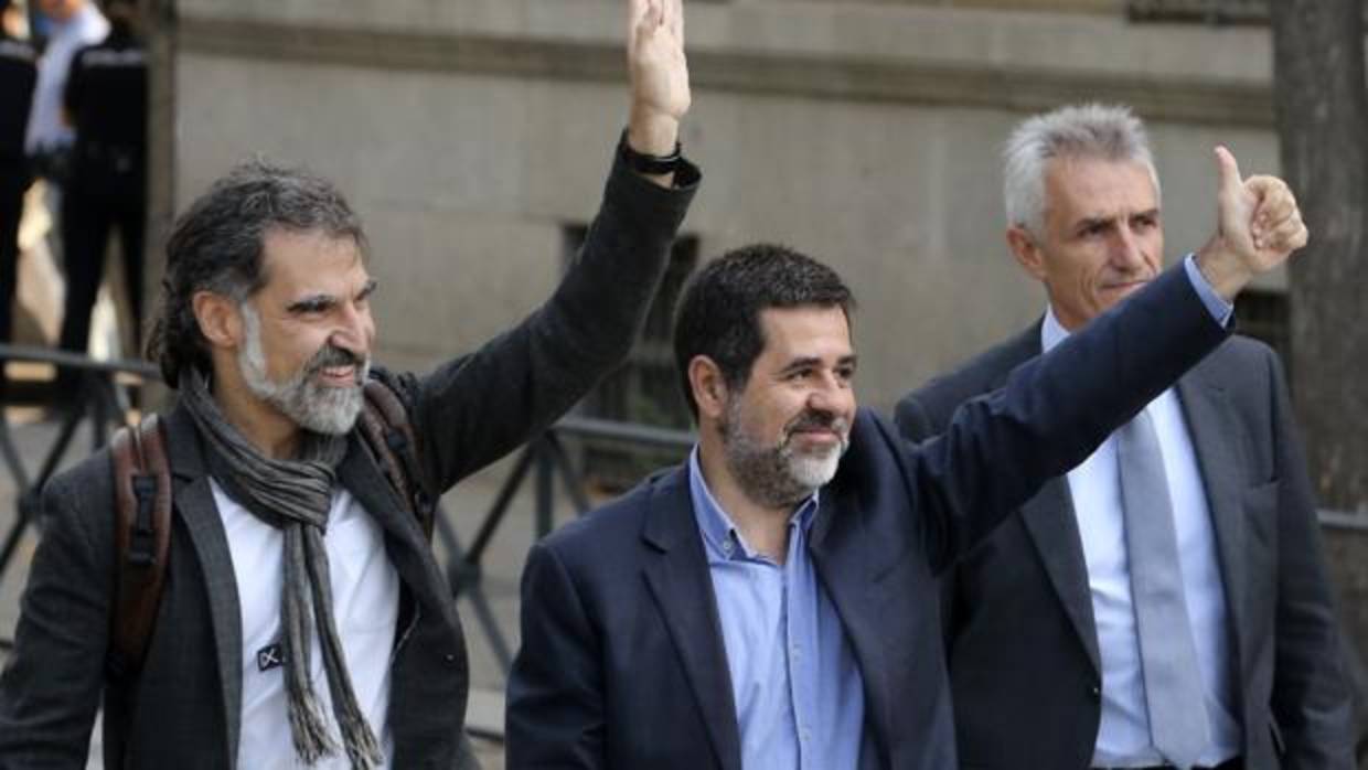 Jordi Cuixart y Jordi Sànchez