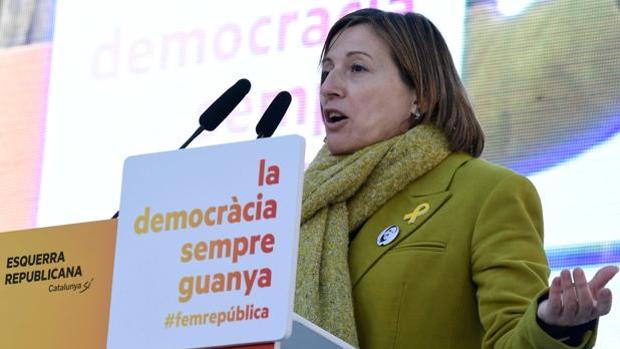 Vox pide al juez que acuerde la prisión de Forcadell por reincidir en sus mítines en la rebelión
